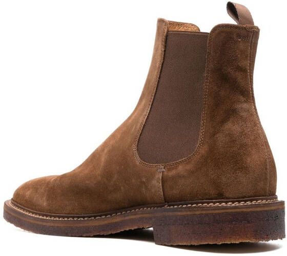 Officine Creative suede Chelsea boots Brown