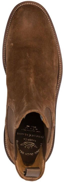 Officine Creative suede Chelsea boots Brown