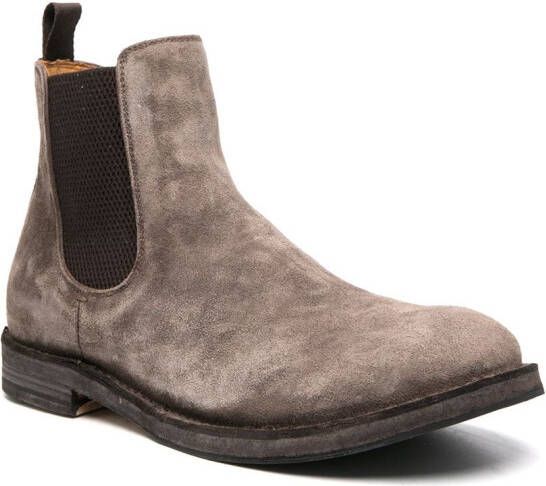 Officine Creative suede Chelsea boots Grey
