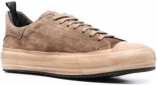 Officine Creative suede lace-up sneakers Brown