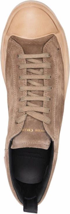 Officine Creative suede lace-up sneakers Brown