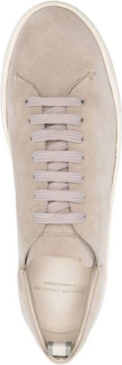 Officine Creative suede lace-up sneakers Neutrals