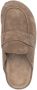 Officine Creative suede penny-slot slides Brown - Thumbnail 4
