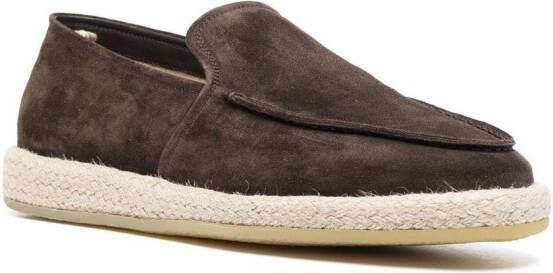 Officine Creative suede slip-on espadrilles Brown