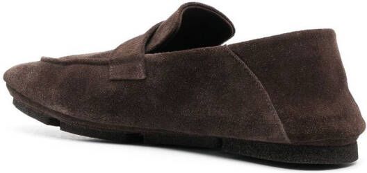 Officine Creative suede slip-on loafers Brown