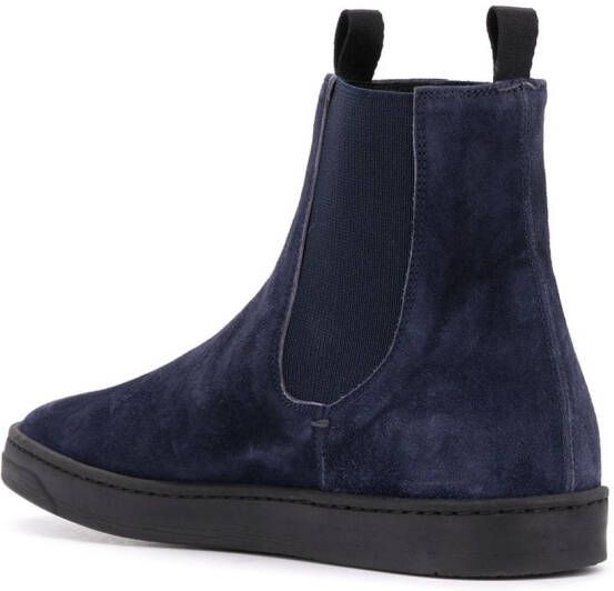 Officine Creative suede sneaker boots Blue