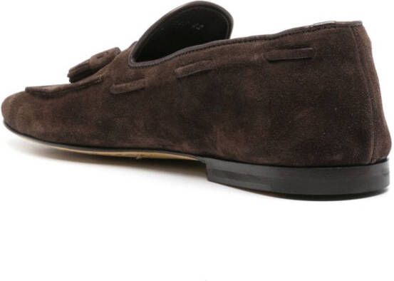 Officine Creative tassel-detailed suede loafers Brown