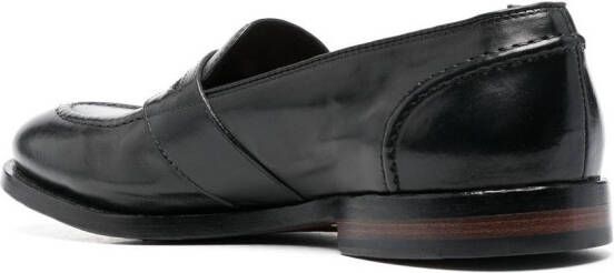 Officine Creative Temple leather Penny loafers Black