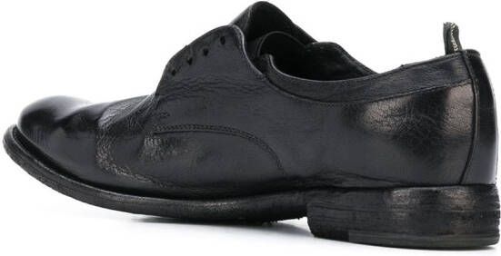 Officine Creative textured laceless Oxford shoes Black