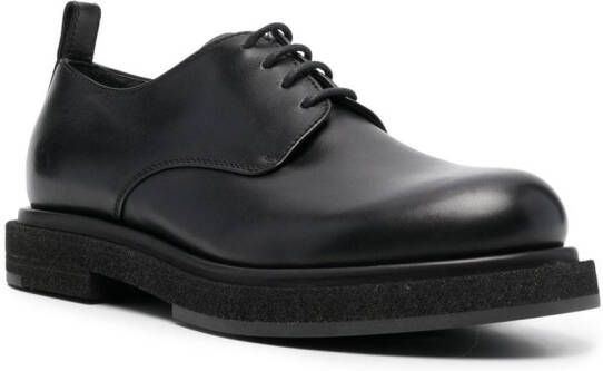 Officine Creative Tonal leather derby shoes Black