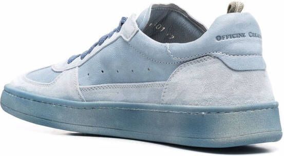 Officine Creative tonal leather sneakers Blue