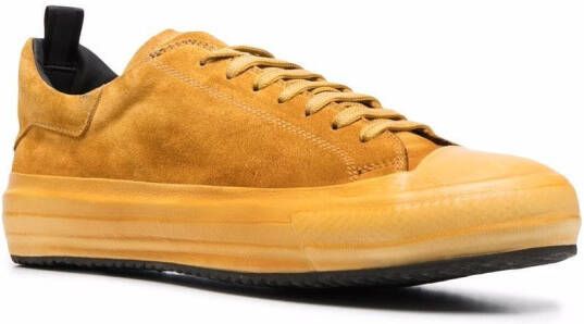 Officine Creative tonal suede sneakers Yellow