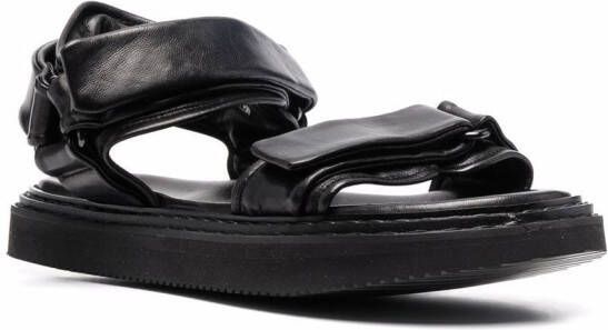 Officine Creative touch-strap open-toe sandals Black