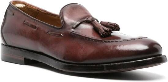 Officine Creative Tulane 001 tassel leather loafers Brown