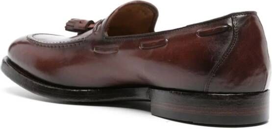 Officine Creative Tulane 001 tassel leather loafers Brown
