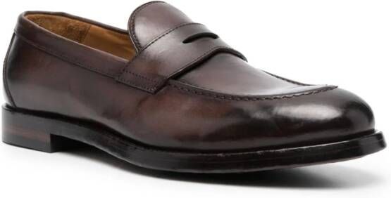 Officine Creative Tulane 002 leather loafers Brown