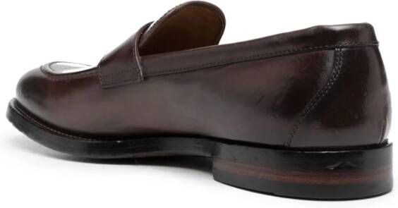 Officine Creative Tulane 002 leather loafers Brown