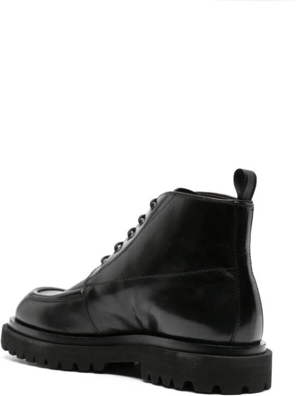 Officine Creative Ultimate 009 leather lace-up boots Black