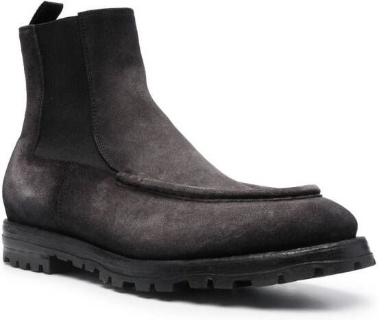 Officine Creative Vail slip-on leather boots Grey