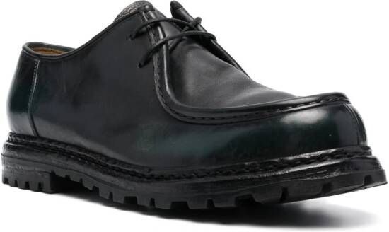 Officine Creative Volcov leather derby shoes Green