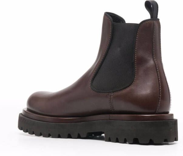 Officine Creative Wisal 006 leather boots Brown