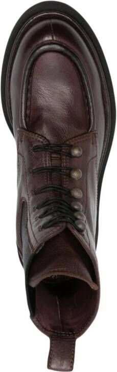 Officine Creative Wisal DD 103 lace-up leather boots Brown