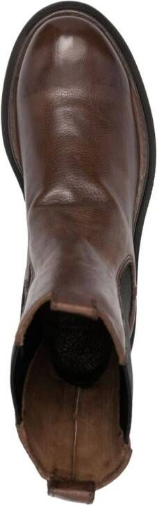 Officine Creative Wisal DD 107 leather boots Brown