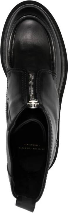Officine Creative Wisal leather zip-up boots Black
