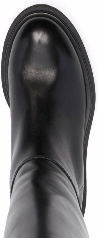 Officine Creative Wisal pull-on leather boots Black