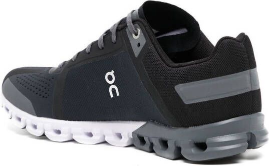 On Running Cloudflow recycled lace-up sneakers Black