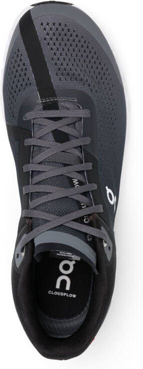 On Running Cloudflow recycled lace-up sneakers Black