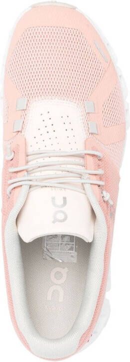 On Running ridged-sole panelled sneakers Pink