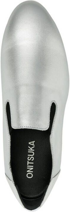 Onitsuka Tiger flatform slip-on loafers Silver