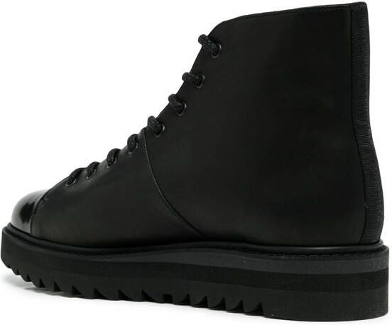 Onitsuka Tiger lace-up leather boots Black