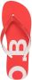 Orlebar Brown Haston logo flat flip-flops Red - Thumbnail 4