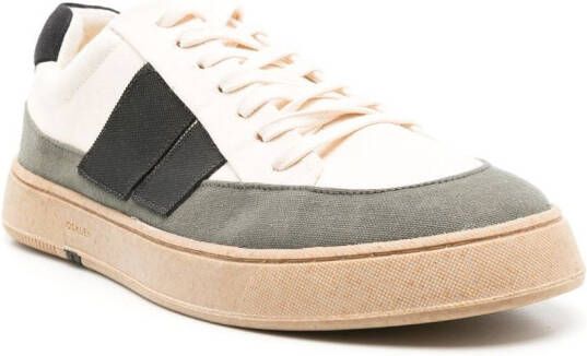 Osklen branded heel-counter low-top sneakers Neutrals