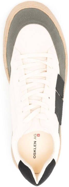Osklen branded heel-counter low-top sneakers Neutrals