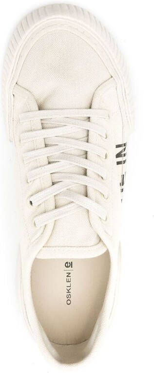 Osklen frayed-detail low top sneakers Neutrals
