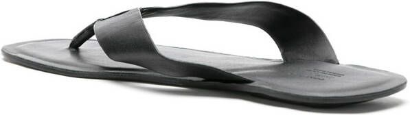 Osklen leather E-Basics flip flops Black