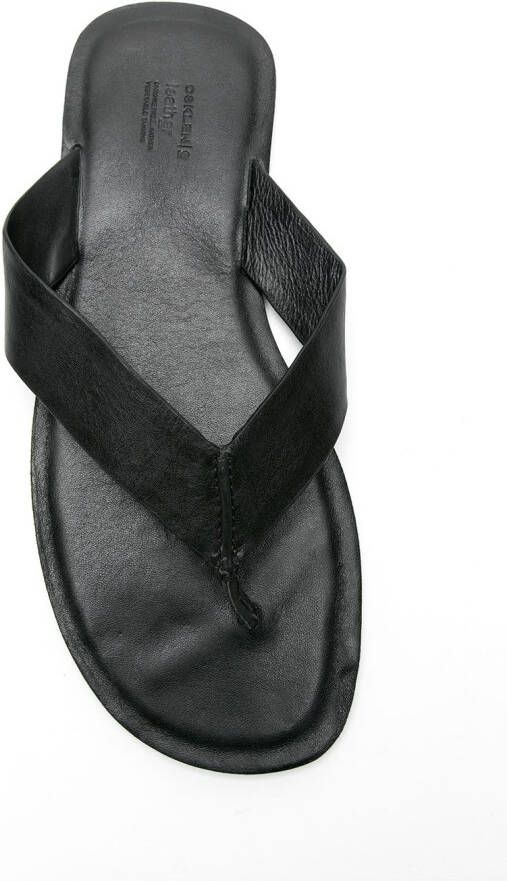Osklen leather E-Basics flip flops Black
