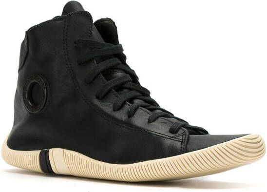Osklen leather hi-top sneakers Black