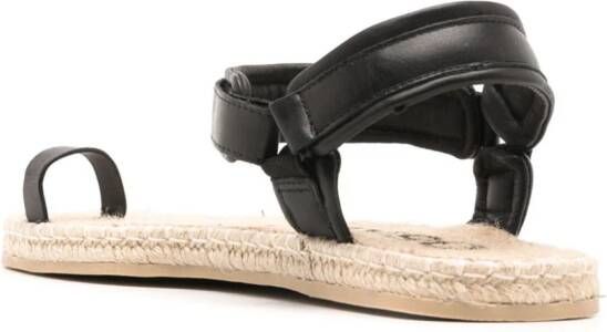 Osklen touch-strap leather sandals Black