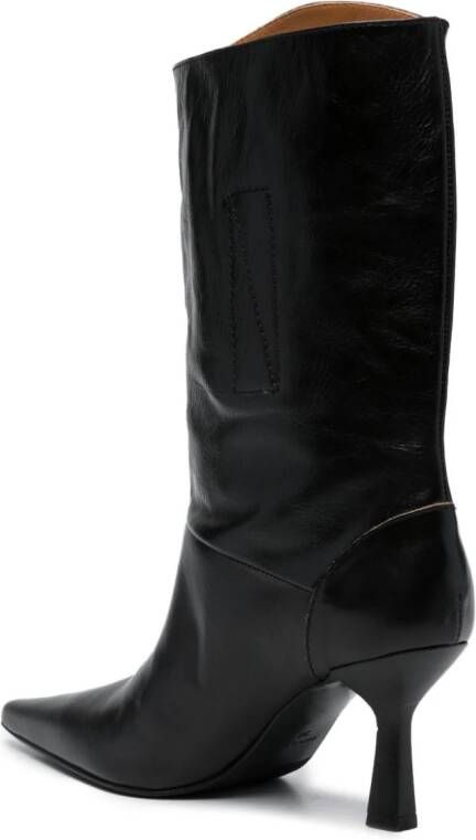 OUR LEGACY 80mm slip-on knee-length boots Black