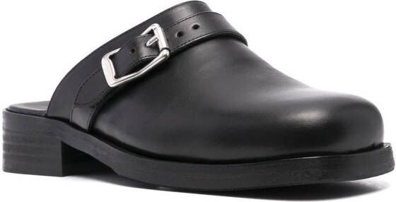 OUR LEGACY buckle detail slip-on shoes Black