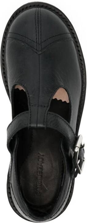 OUR LEGACY Camden leather Mary Jane shoes Black