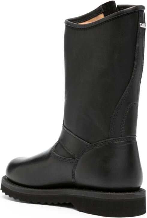 OUR LEGACY Corral buckle-fastening leather boots Black