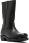 OUR LEGACY Flat-Toe leather boots Black - Thumbnail 2