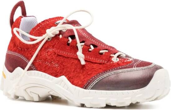 OUR LEGACY Gabe suede sneakers Red