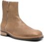 OUR LEGACY side-zip leather ankle boots Brown - Thumbnail 2
