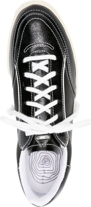 OUR LEGACY Skimmer patent-leather sneakers Black
